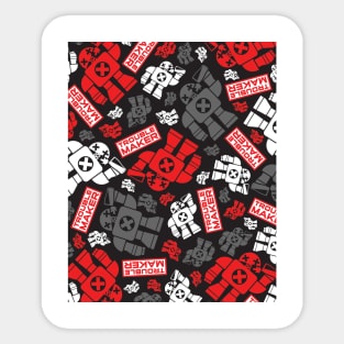 TroubleMaker Robot Pattern Sticker